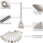 12 Pcs Silicone Kitchen Utensil Set with Holder