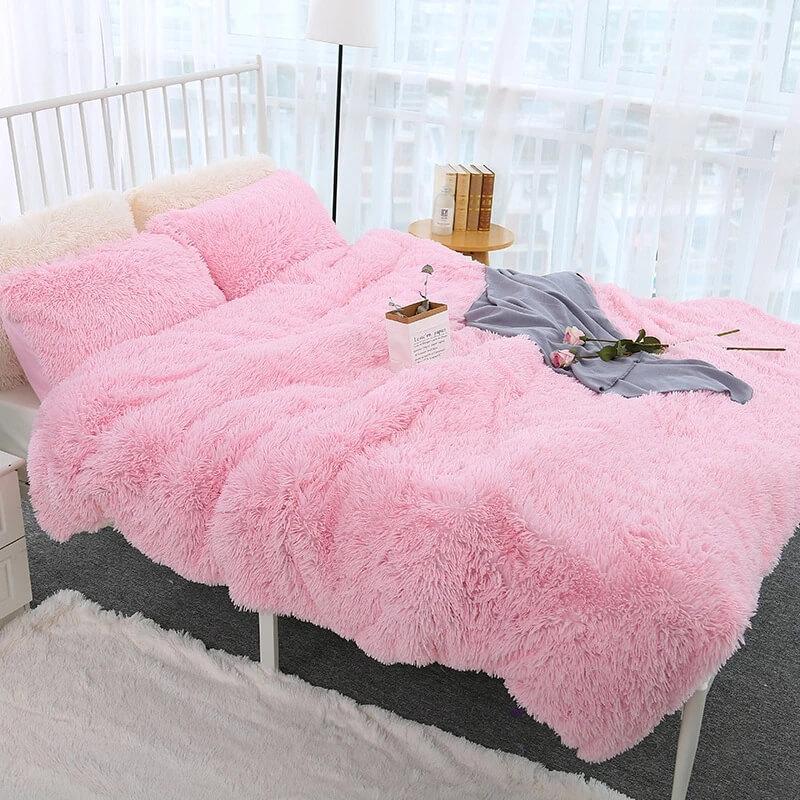 Fluffy Faux Fur Throw Blanket |Soft Plush fuzzy blankets for Couch Sofa