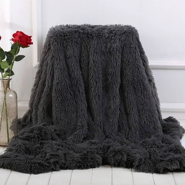 Fluffy Faux Fur Throw Blanket |Soft Plush fuzzy blankets for Couch Sofa