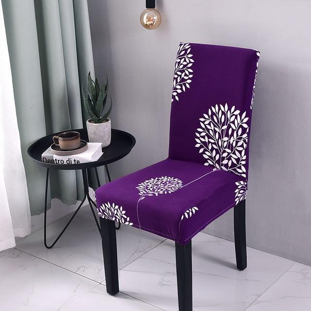 Purple dining room chair covers best sale