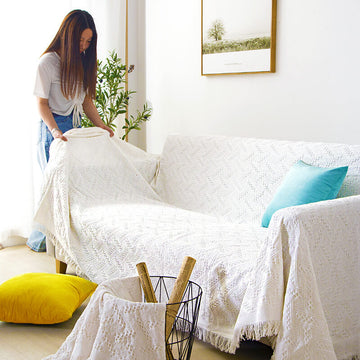 Geometrical Sofa Covers Throw Blankets,Couch Furniture Cover for Living Room