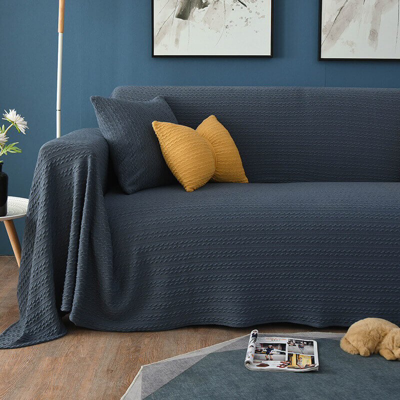 sofa blankets-navy