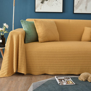 sofa blankets-yellow